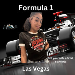 Black Formula 1 tee (Red logo)