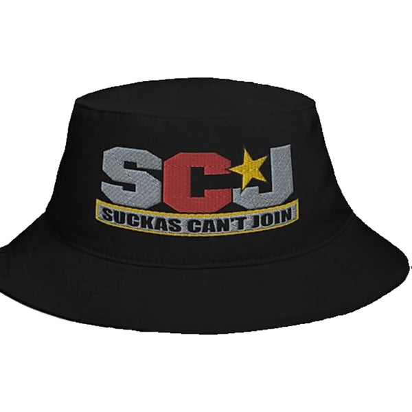 SCJ Star Black Bucket Hat